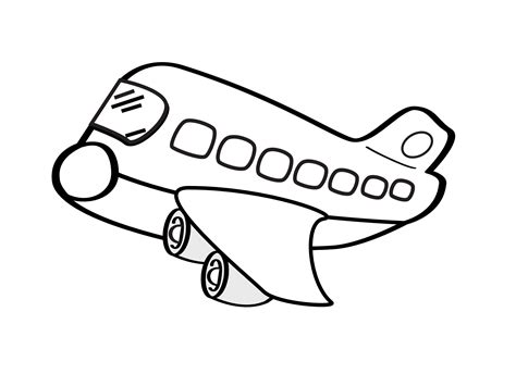 eroplano clipart|Airplane Clipart Black White Images .